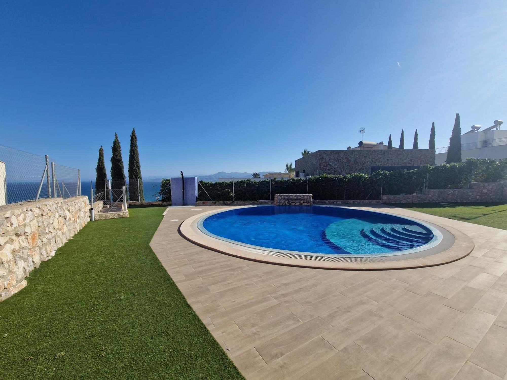 Villa Casa Buena Vista Con Piscina Y Ascensor Cullera Exterior foto